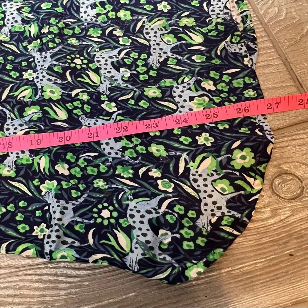 J. Crew Classic-fit shirt in fauna floral cat sz 4